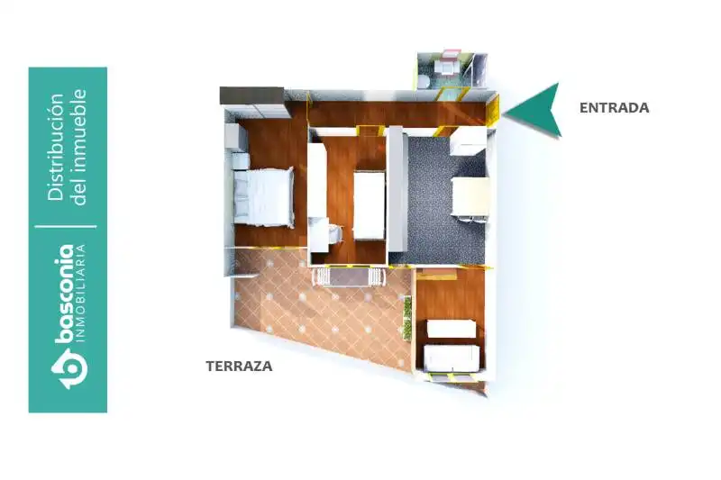 Appartamento con terrazza in vendita a Agirre Lehendakaria Kalea, imagen 2