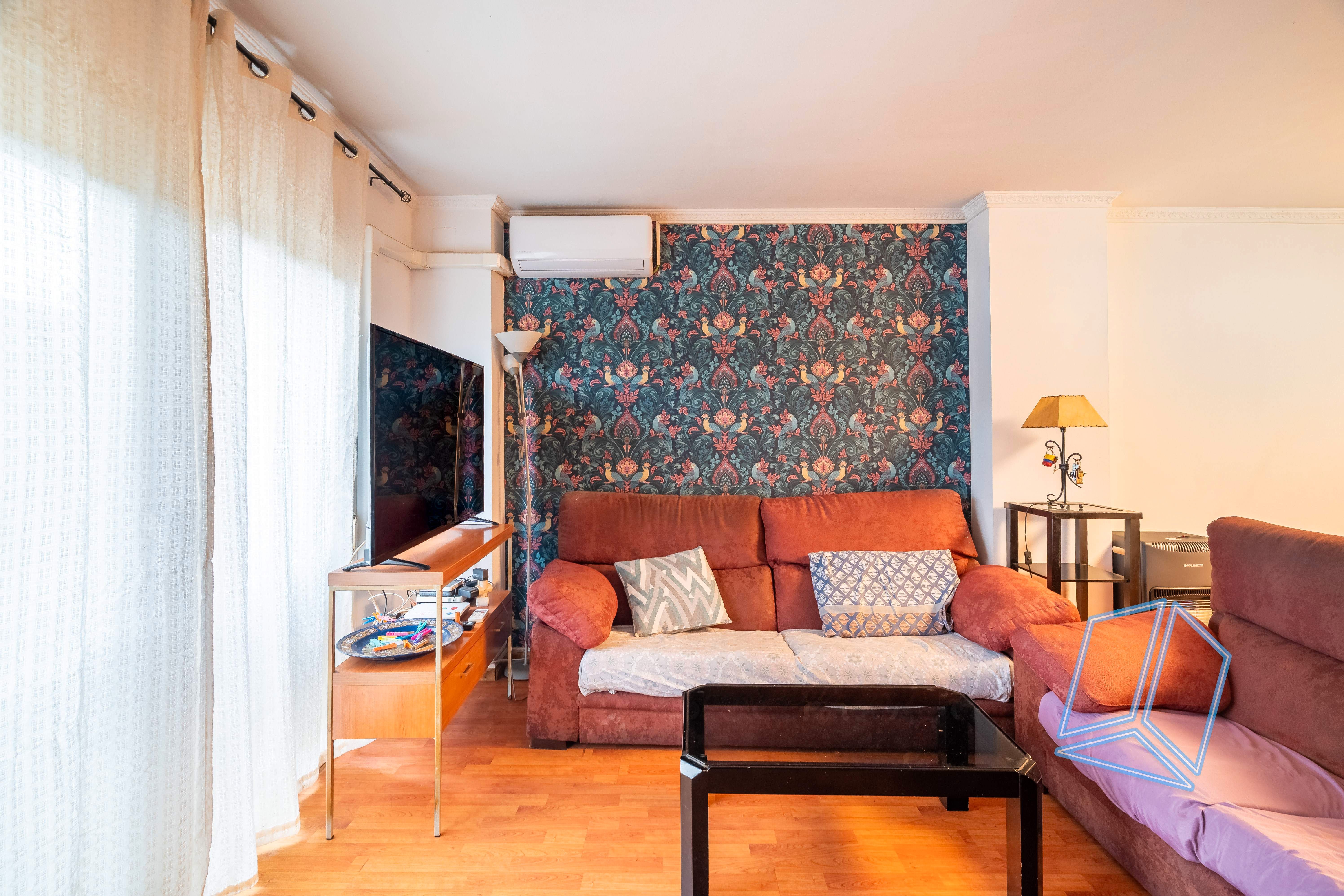 Sala d'estar de Pis en venda en  Barcelona Capital amb Calefacció