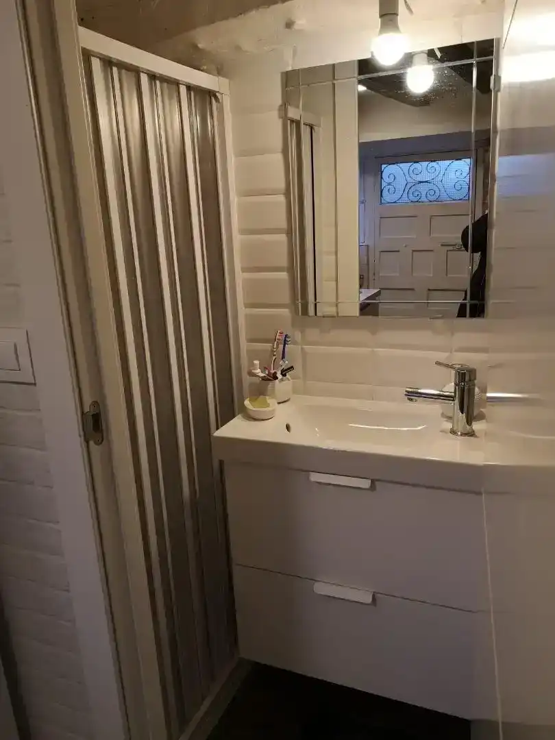 Baño de Casa adosada en venta en Candelario con Lavadora, Microondas y Balcón