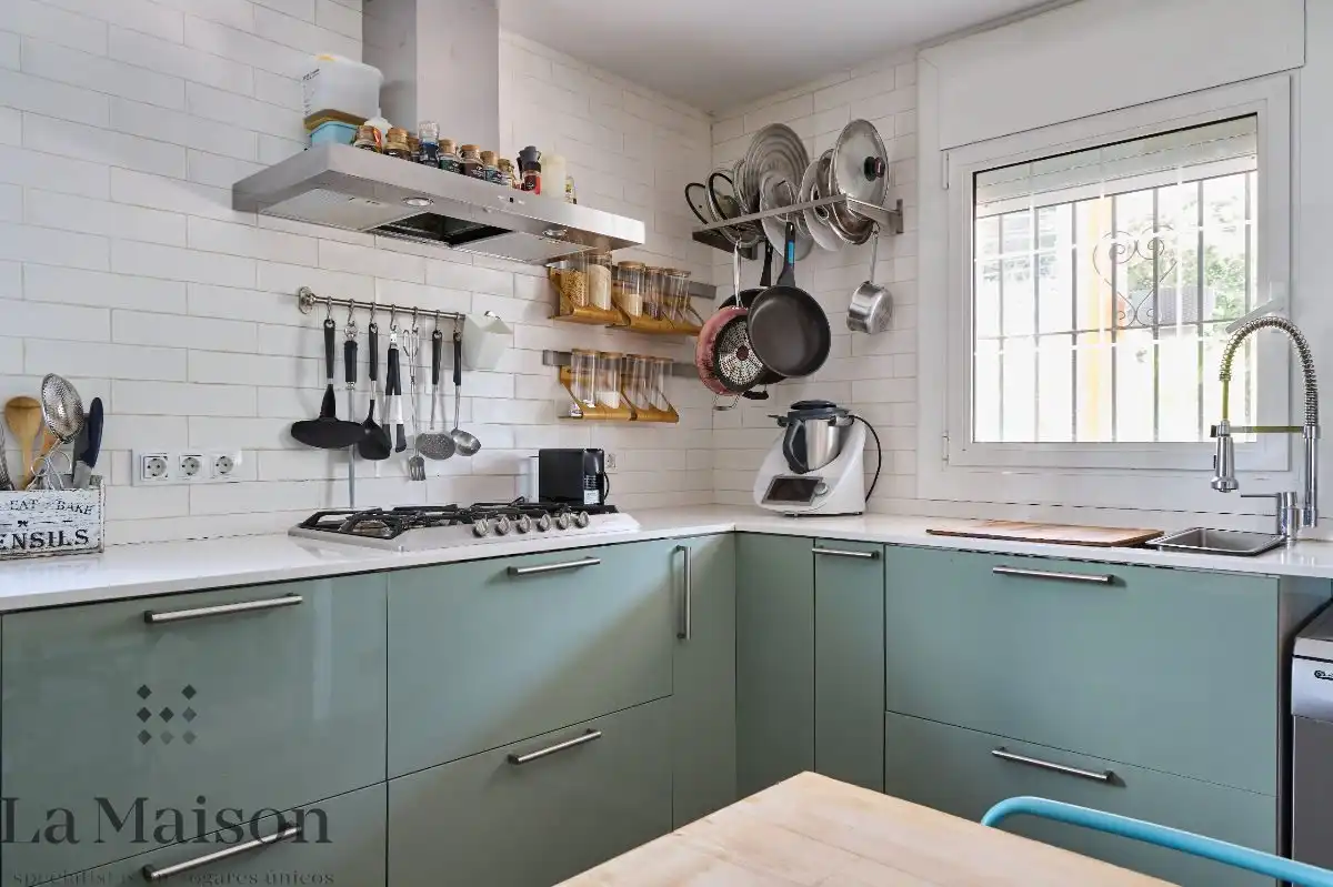 Cocina de Casa o chalet en venta en Dosrius con Calefacción, Jardín privado y Parquet