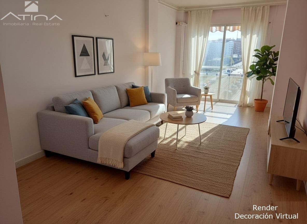 Sala d'estar de Pis en venda en Gandia amb Balcó