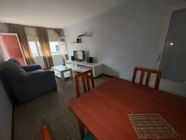 Living room of Flat for sale in Badalona  with Furnished and Balcony