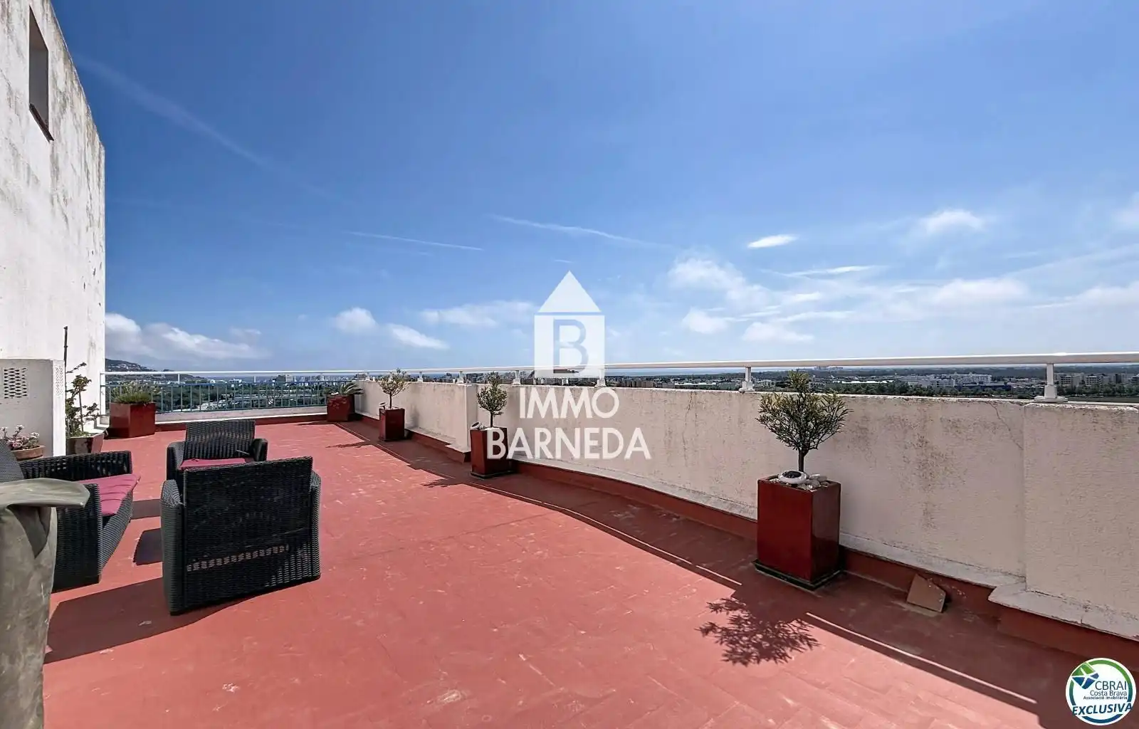 Garden of Flat for sale in Roses  with Heating, Terrace and Swimming Pool