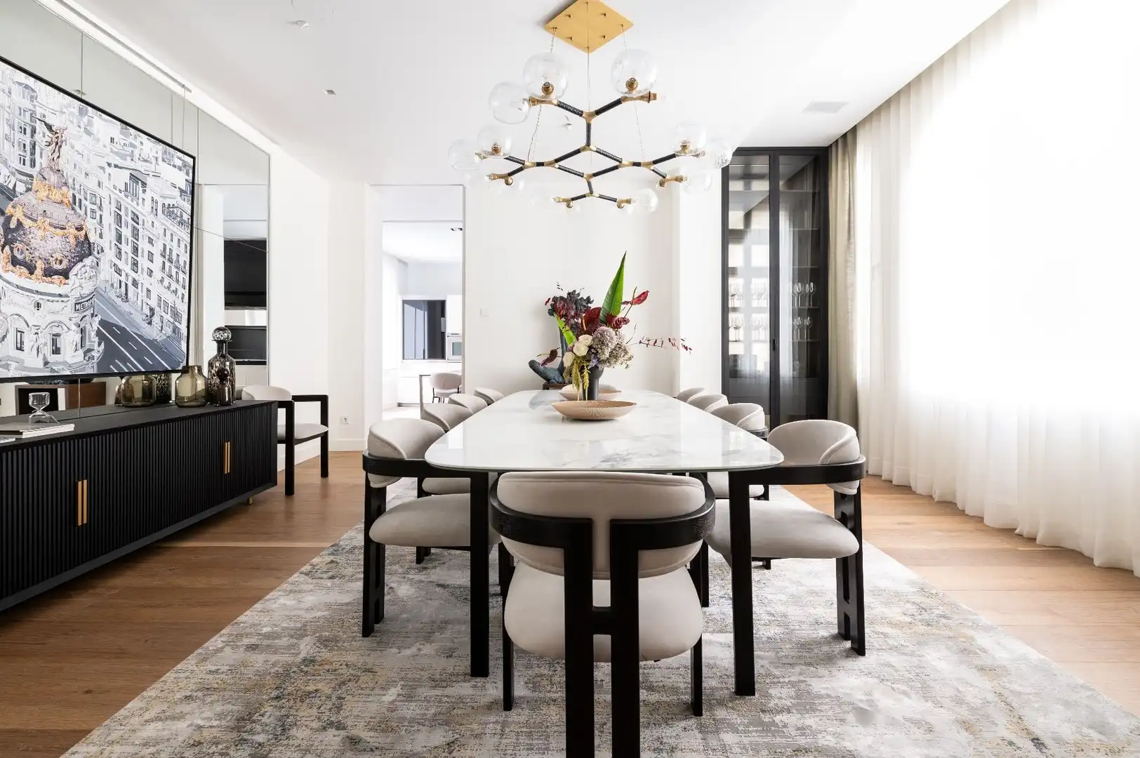 Dining room of Attic for rent in Madrid  with Air Conditioner, Heating and Terrace