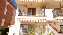 Exterior view of Single-family semi-detached for sale in Cubelles  with Air Conditioner, Terrace and Balcony