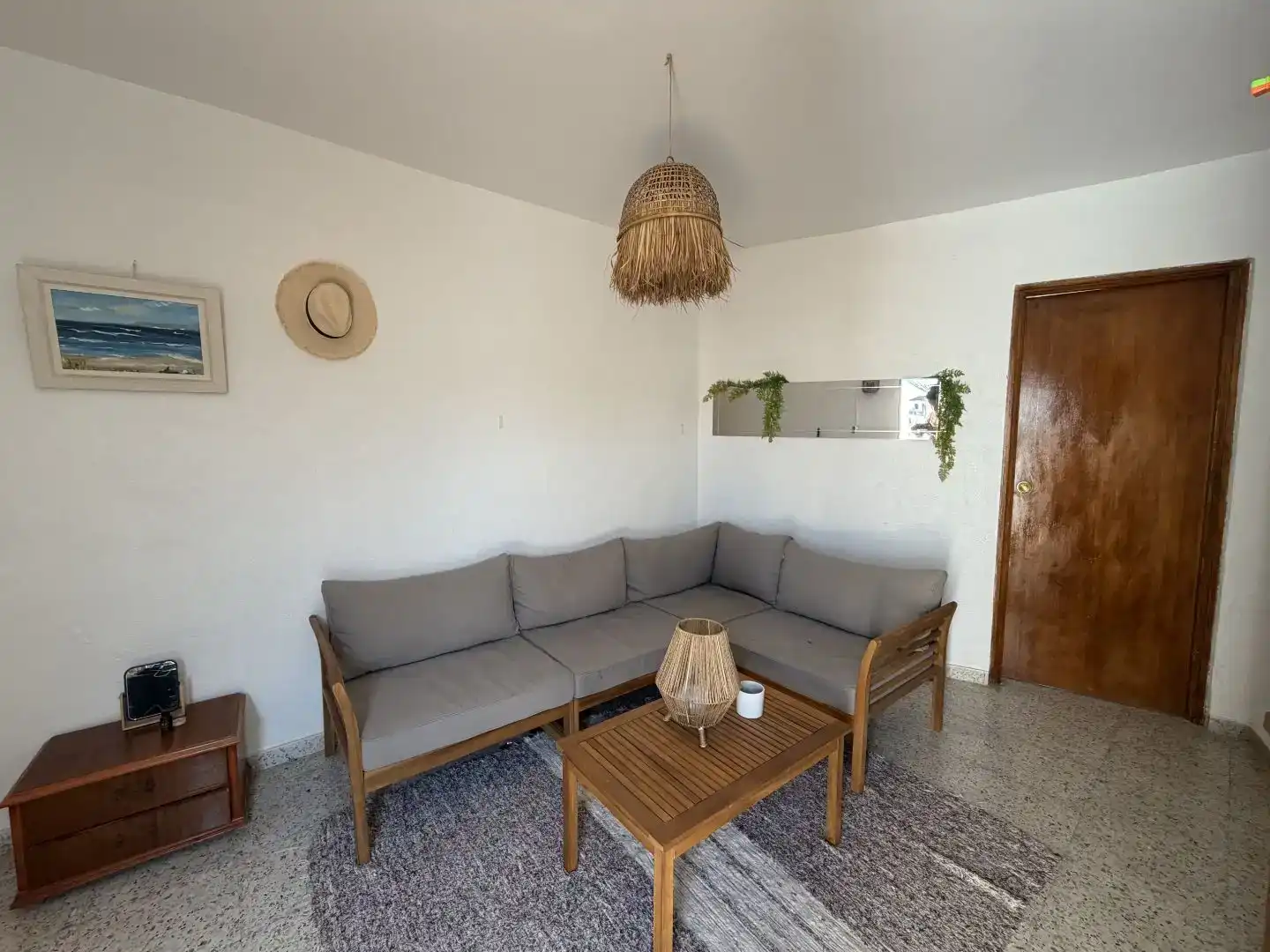 Wohnzimmer von Wohnung zum Verkauf in Rute mit Balkon