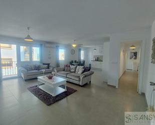 Sala d'estar de Apartament en venda en Jávea / Xàbia amb Aire condicionat, Terrassa i Moblat