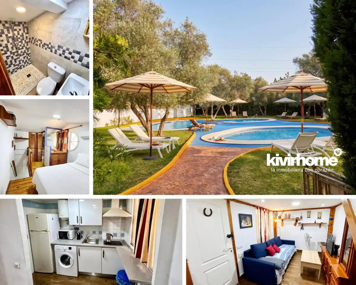 Jardí de Apartament en venda en Valencina de la Concepción amb Aire condicionat, Piscina i Moblat