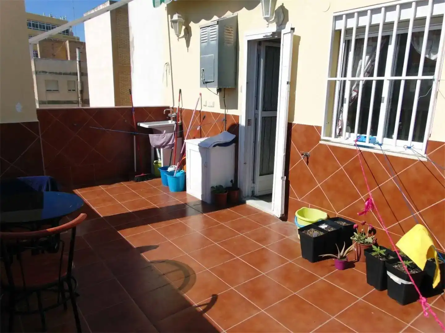 Terrasse von Dachboden zur Miete in Almería mit Klimaanlage, Möbliert und Balkon