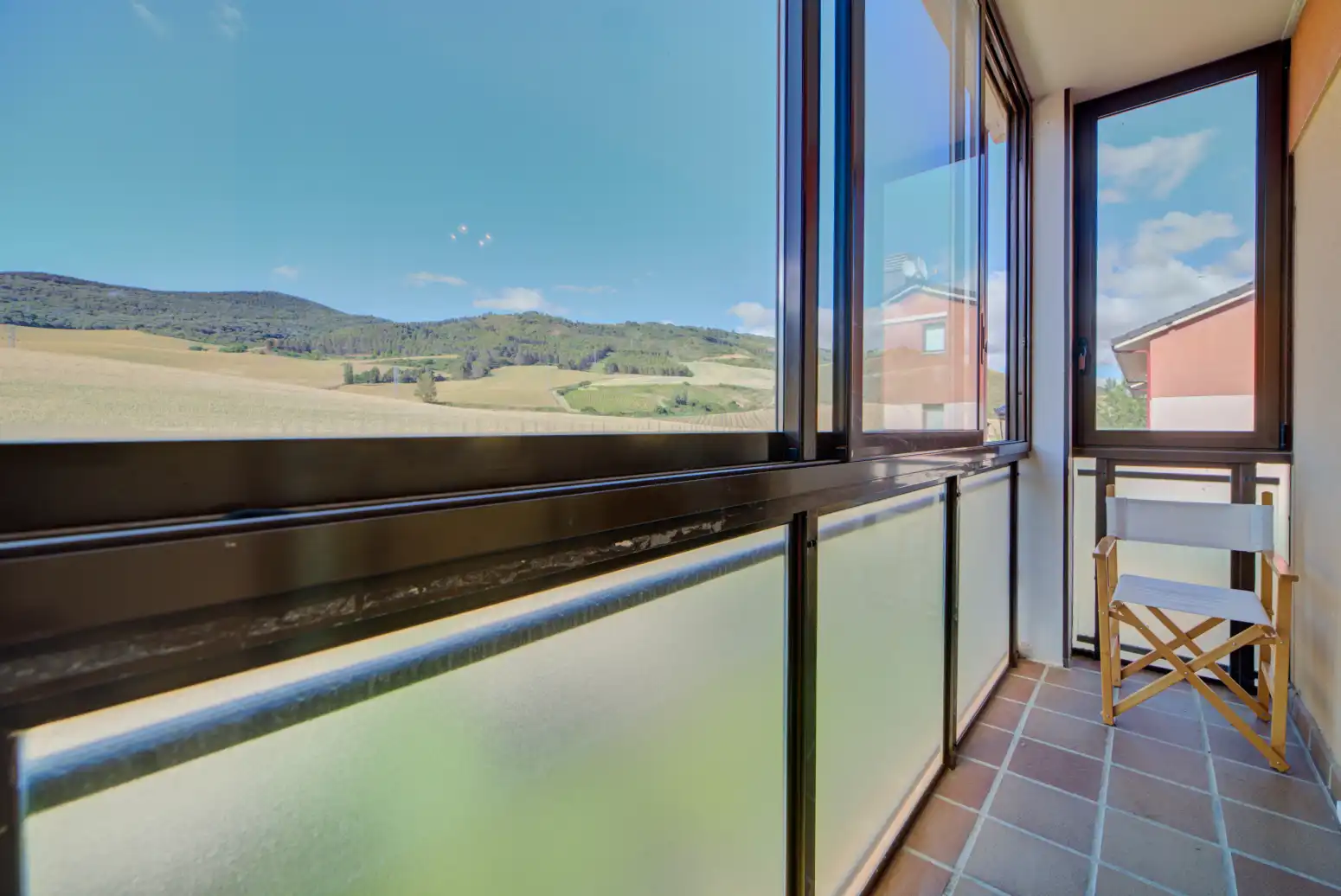 Balcony of Attic for sale in Enériz / Eneritz  with Heating, Private garden and Parquet flooring