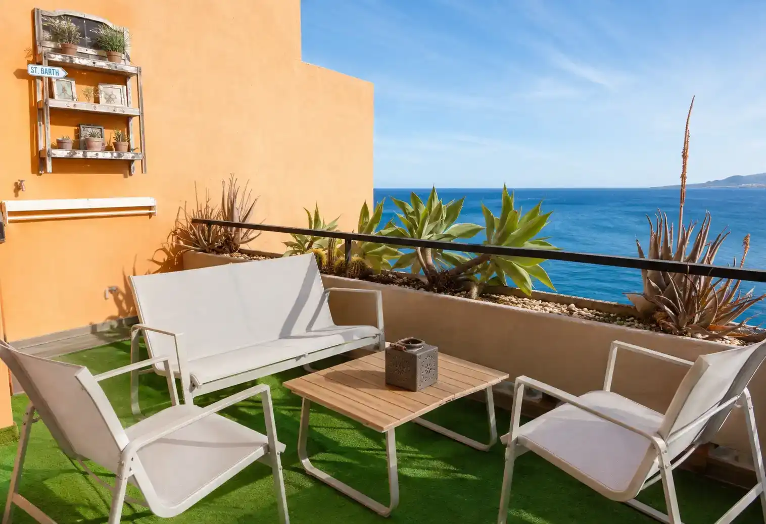 Terrasse von Wohnung zur Miete in El Rosario mit Klimaanlage und Schwimmbad