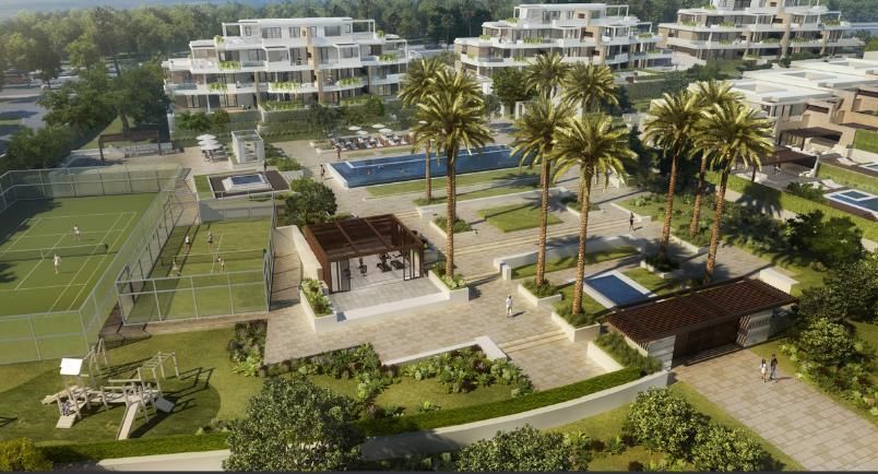 Exterior view of Apartment to rent in Estepona  with Air Conditioner, Private garden and Parquet flooring