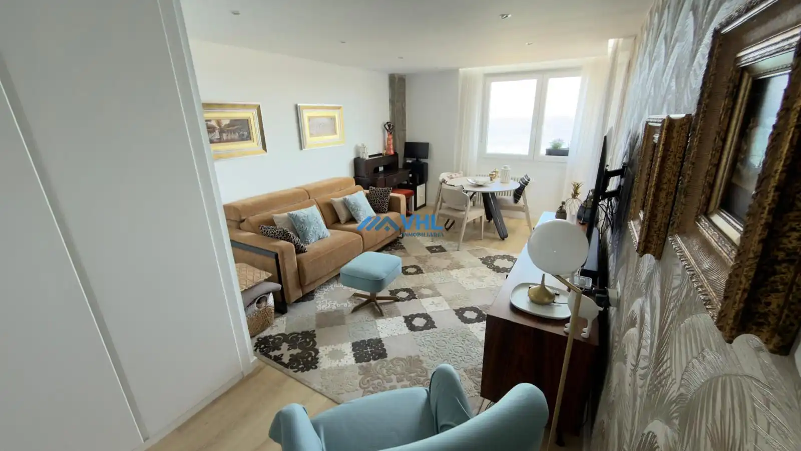 Wohnzimmer von Wohnung zum Verkauf in Castro-Urdiales mit Klimaanlage, Heizung und Terrasse