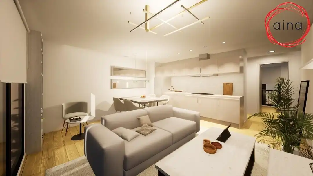 Sala de estar de Piso en venta en Beriáin con Calefacción, Jardín privado y Amueblado