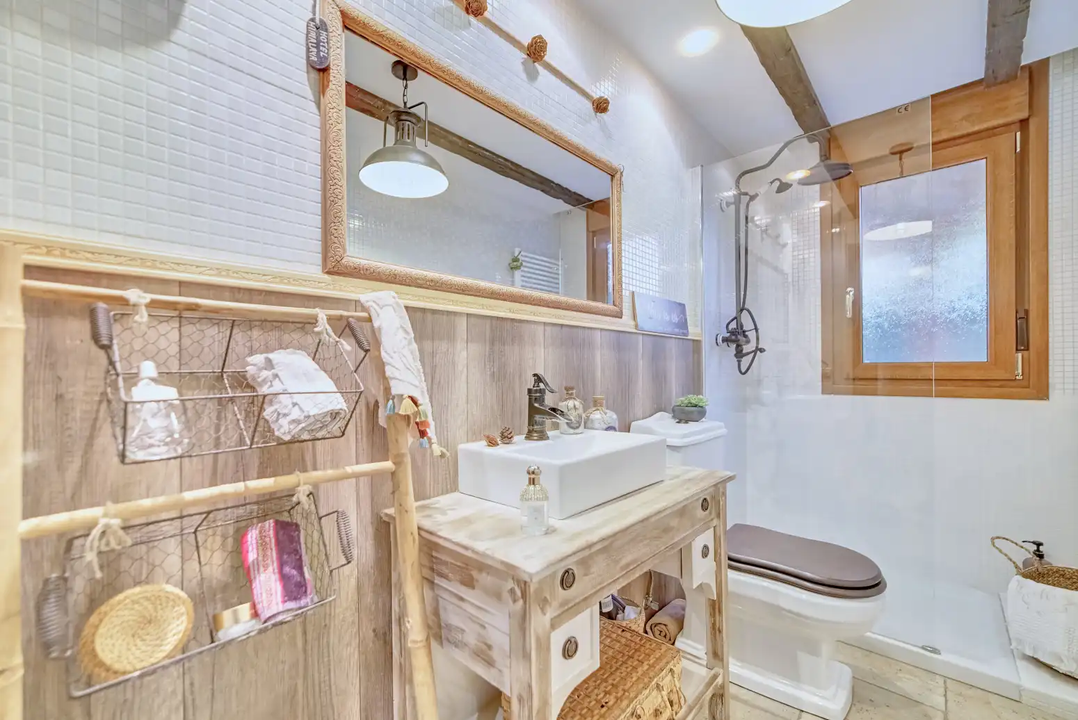 Baño de Casa o chalet en venta en Orkoien con Calefacción, Parquet y Terraza