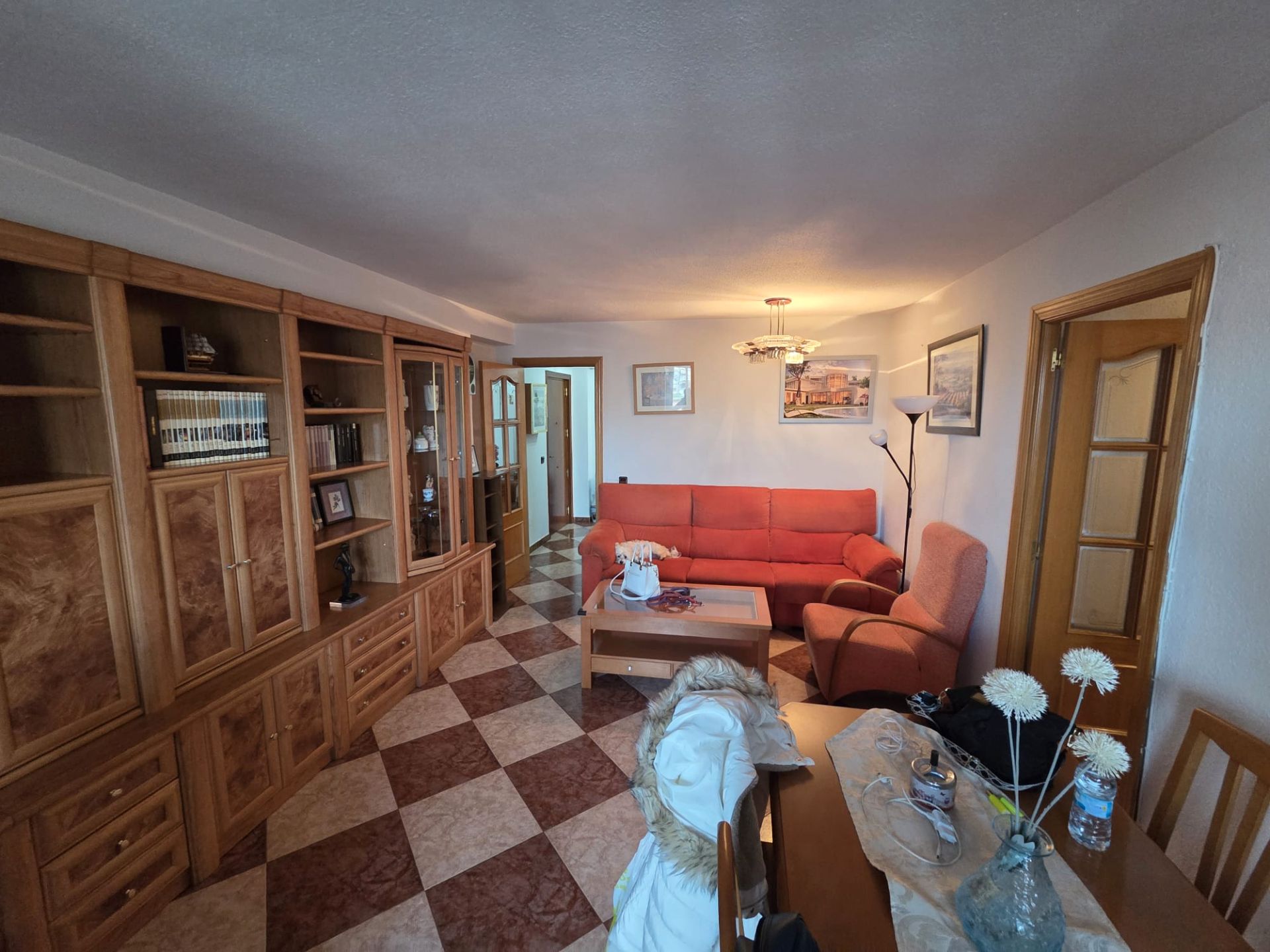 Living room of Flat to rent in Móstoles  with Heating, Terrace and Furnished