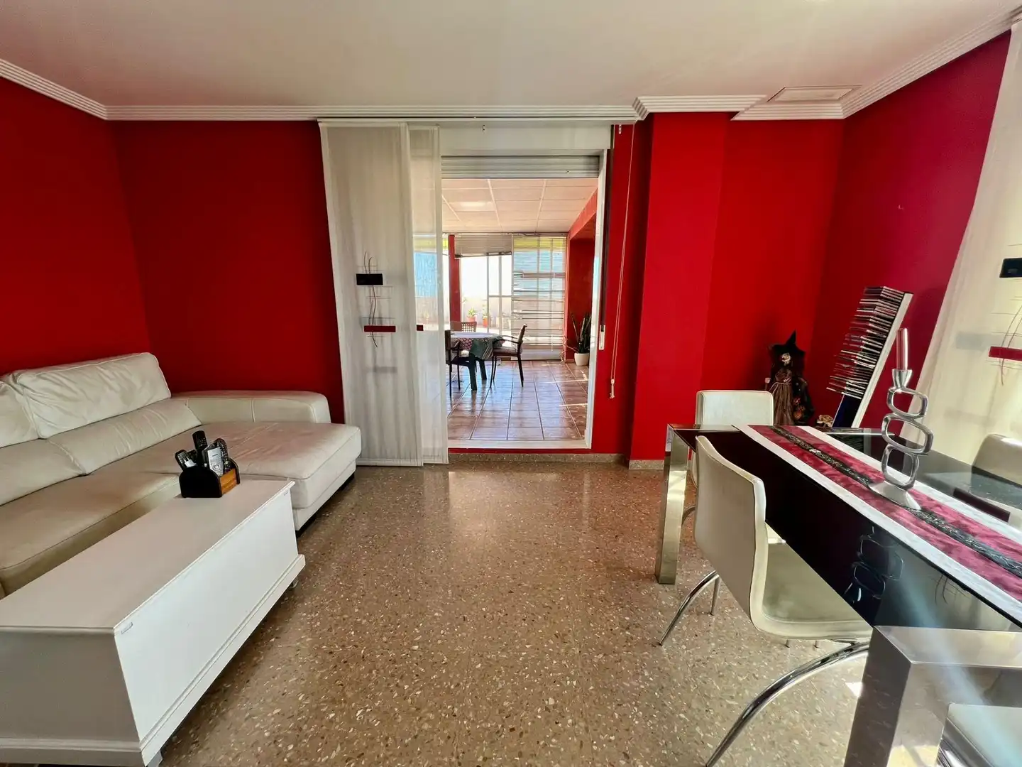 Sala de estar de Ático de alquiler en Elche / Elx con Aire acondicionado, Calefacción y Terraza