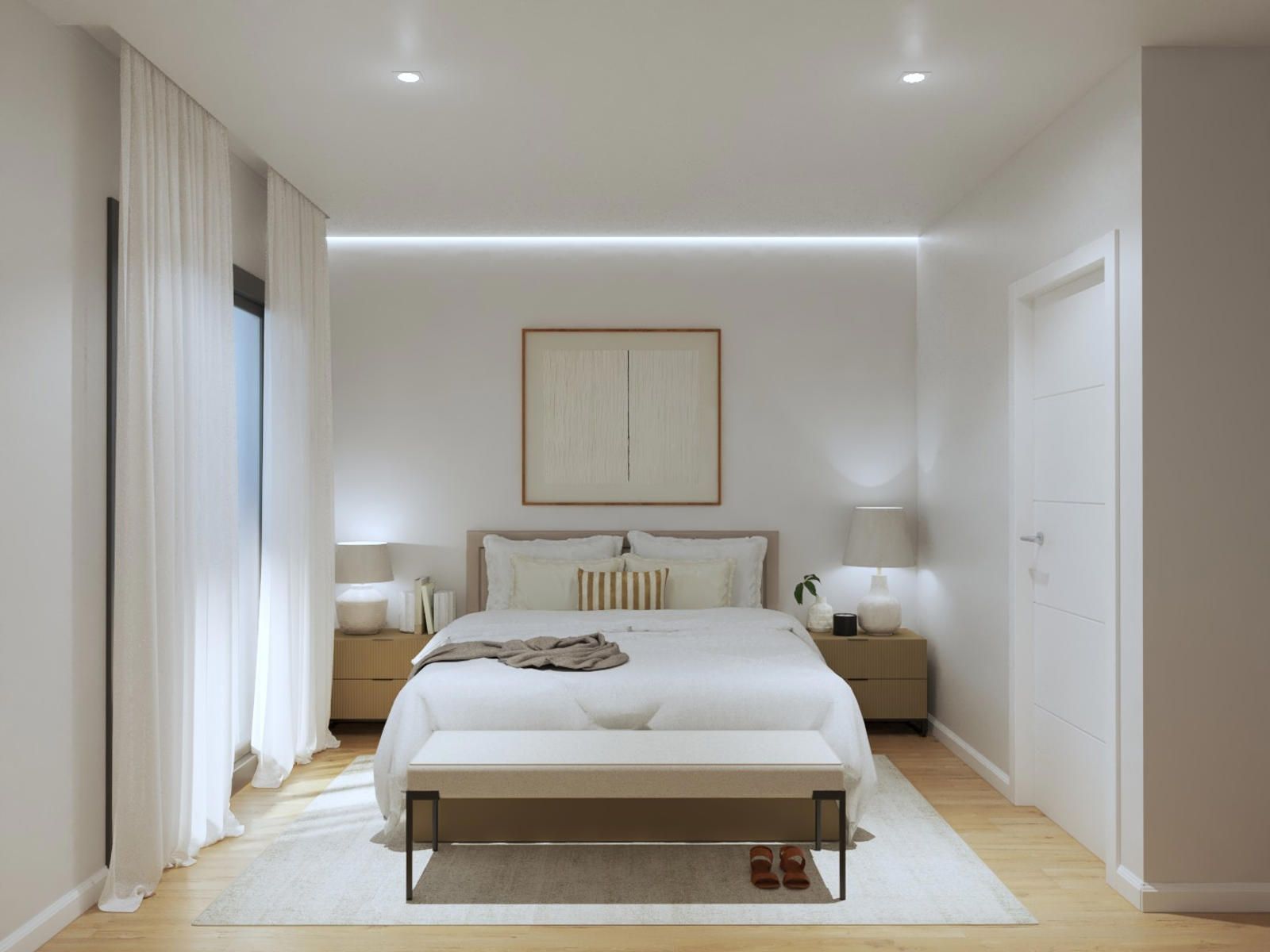 Schlafzimmer von Wohnungen zum Verkauf in Arenys de Mar mit Klimaanlage, Heizung und Privatgarten