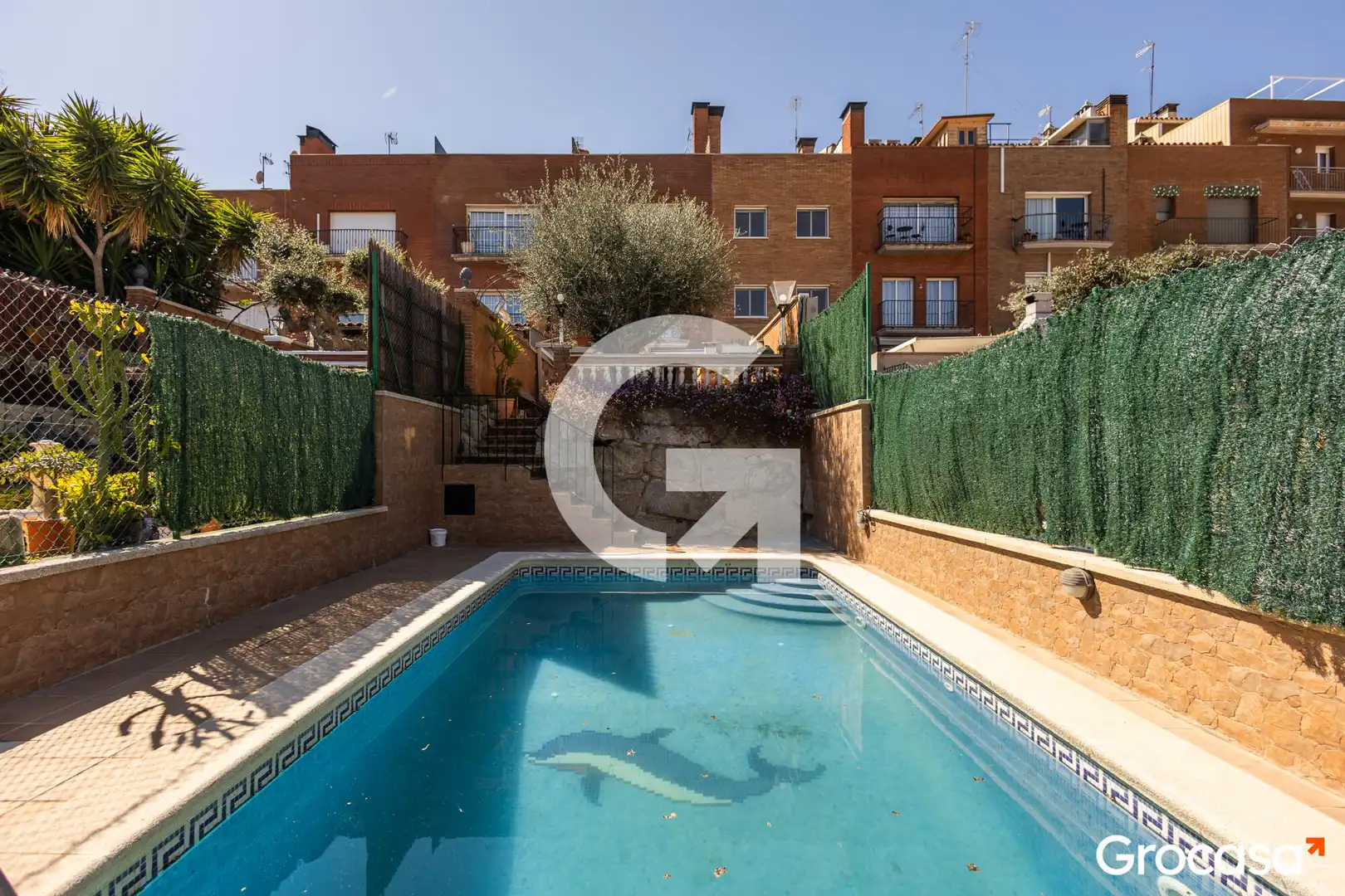 Swimming pool of Detached homes for sale in Mataró  with Air Conditioner, Heating and Private garden