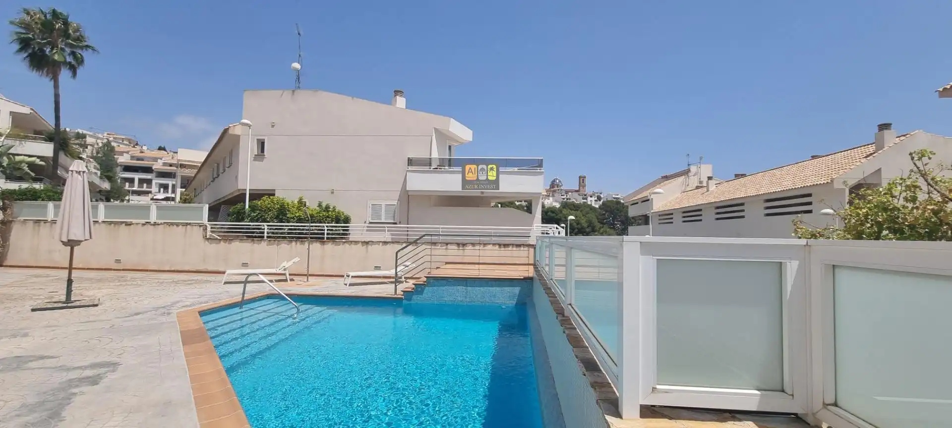 Piscina de Dúplex en venta en Altea con Aire acondicionado, Jardín privado y Terraza