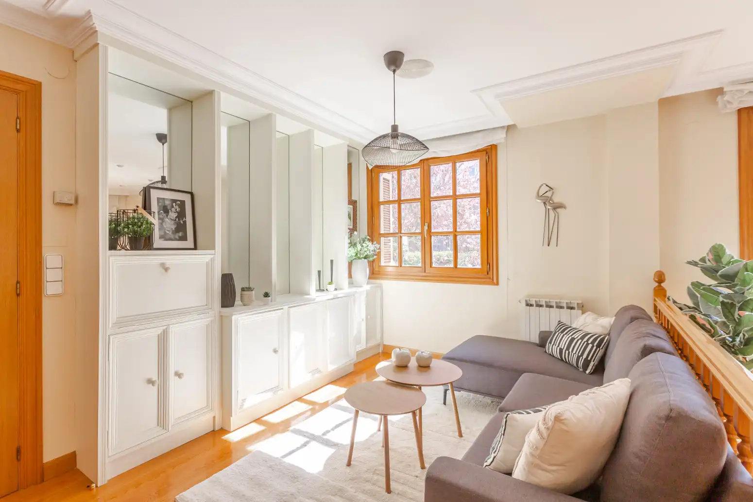 Sala de estar de Casa o chalet en venta en Zizur Mayor / Zizur Nagusia con Calefacción y Parquet
