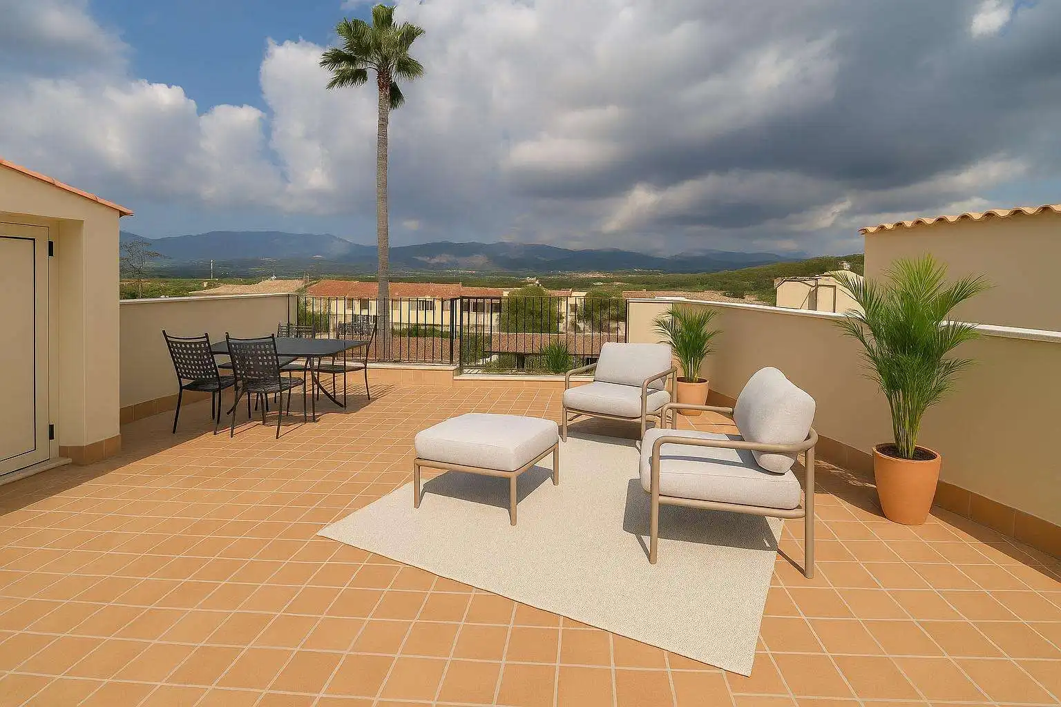 Terrace of Detached homes for sale in Marratxí  with Air Conditioner, Heating and Parquet flooring