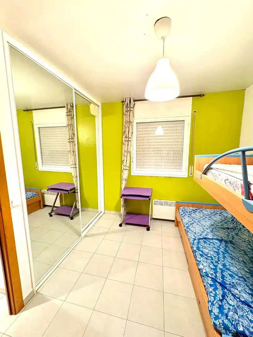 Schlafzimmer von Wohnung zum Verkauf in Terrassa mit Klimaanlage, Heizung und Möbliert