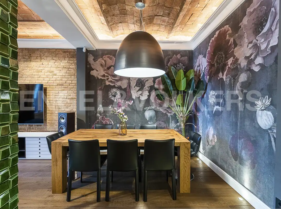 Comedor de Piso de alquiler en Barcelona con Aire acondicionado, Calefacción y Parquet