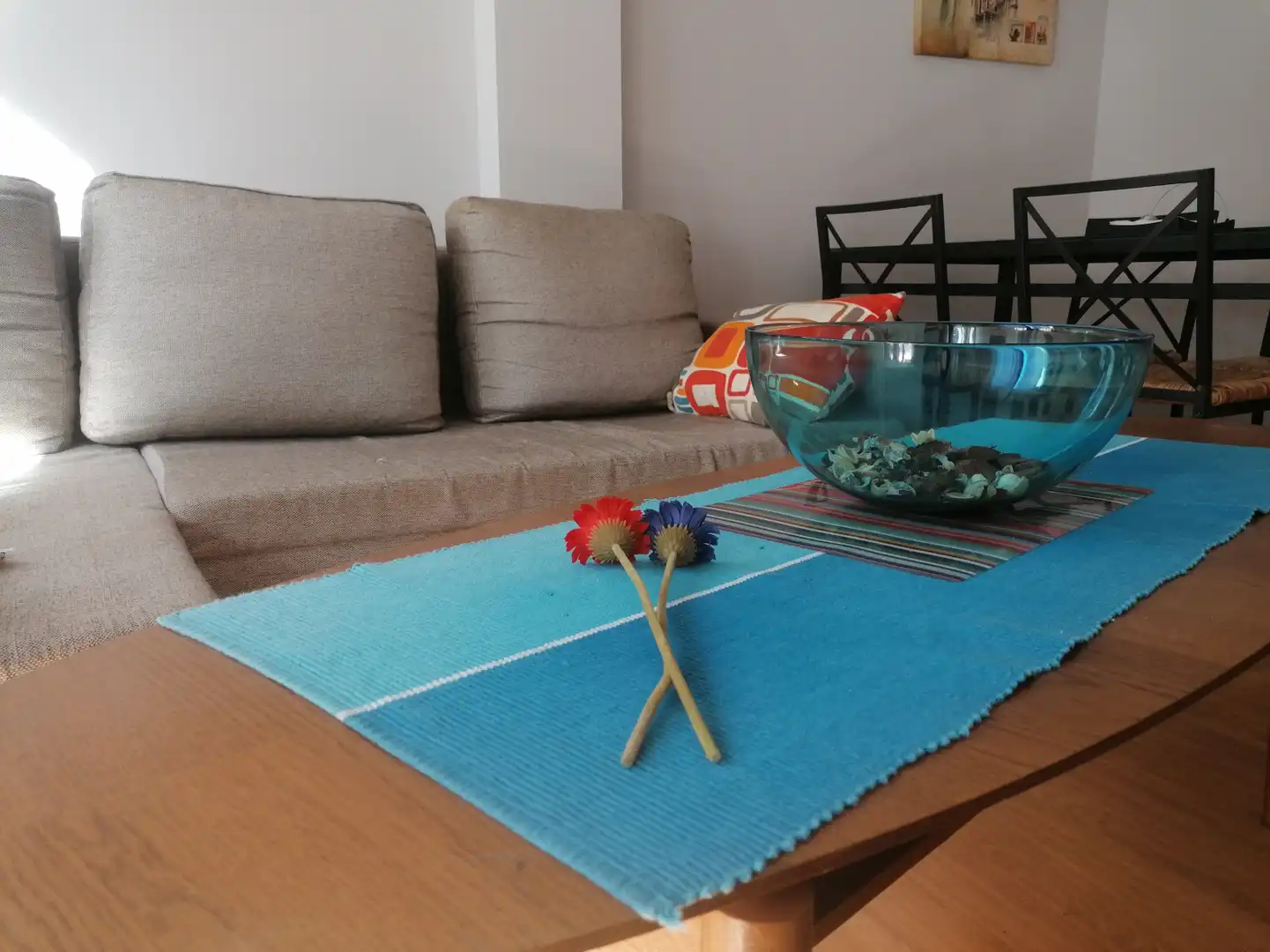 Wohnzimmer von Wohnung zum Verkauf in Rionansa mit Heizung, Privatgarten und Parkett