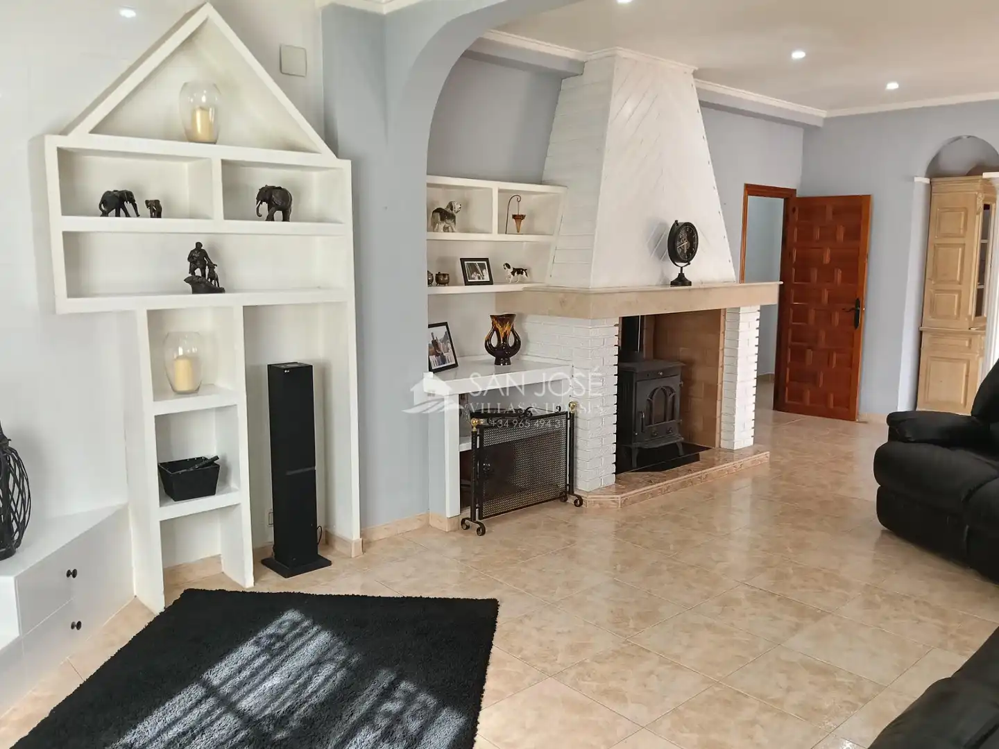 Sala de estar de Casa o chalet en venta en Aspe con Aire acondicionado, Calefacción y Jardín privado