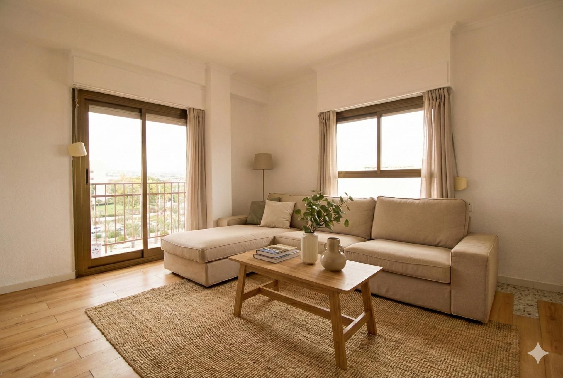 Sala d'estar de Pis en venda en Elche / Elx amb Balcó