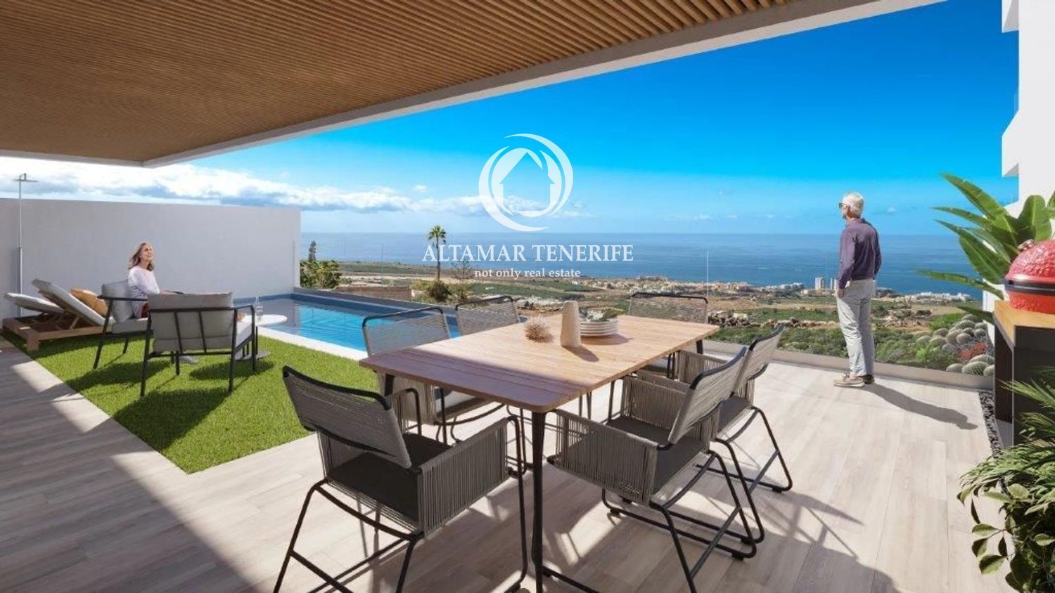 Terrassa de Apartament en venda en Adeje amb Terrassa, Piscina i Piscina comunitària