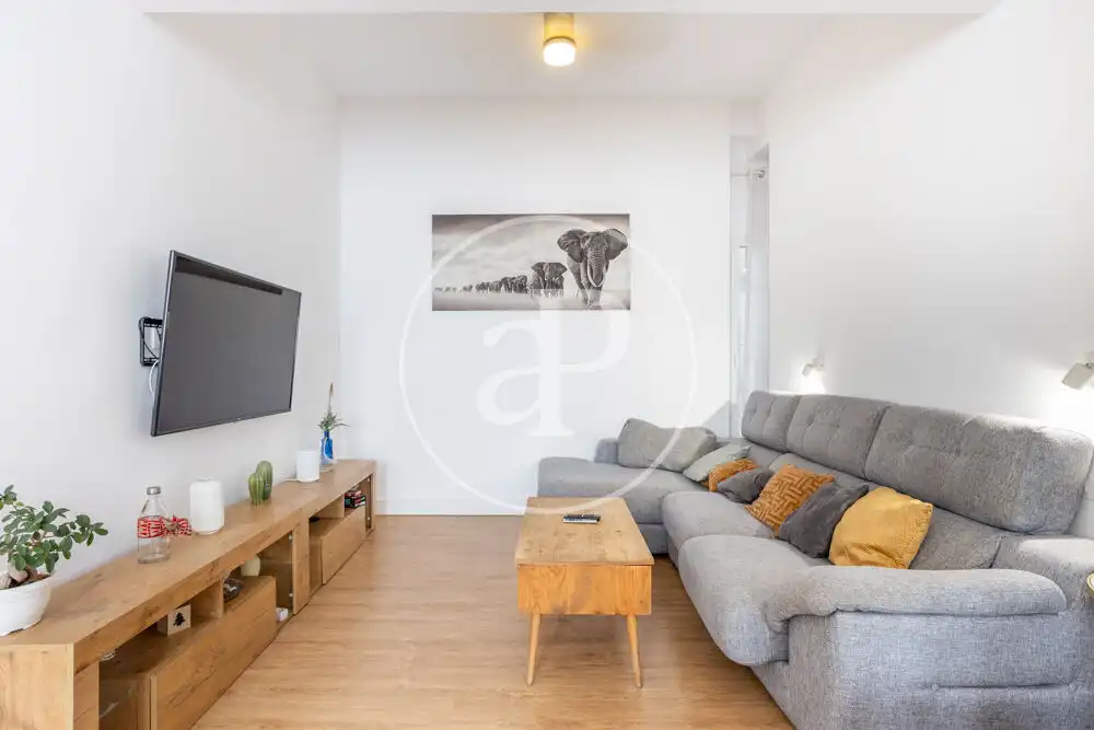 Wohnzimmer von Wohnung zur Miete in Valencia mit Klimaanlage, Terrasse und Möbliert