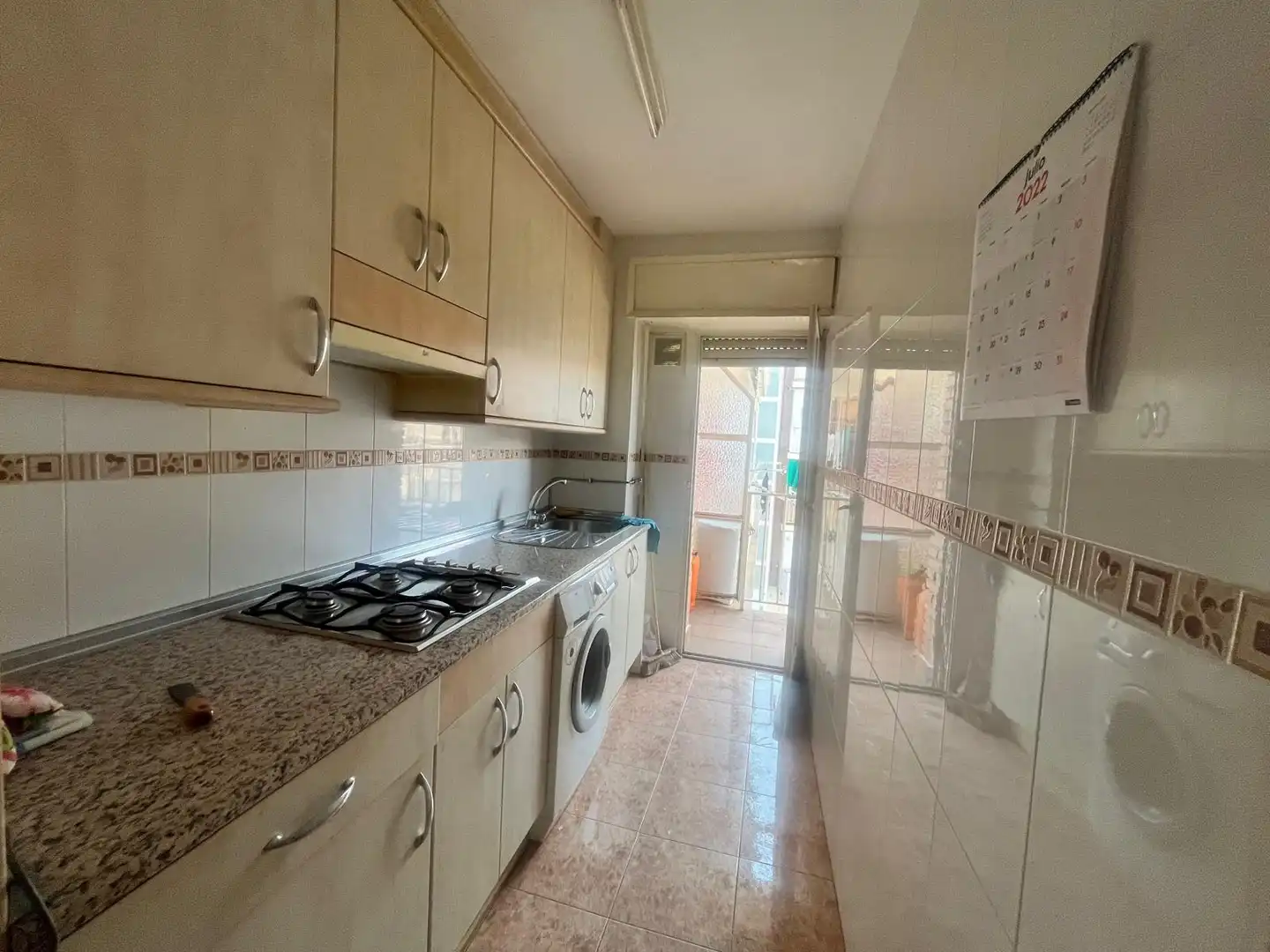 Cuina de Pis en venda en Madrid amb Terrassa, Moblat i Rentadora