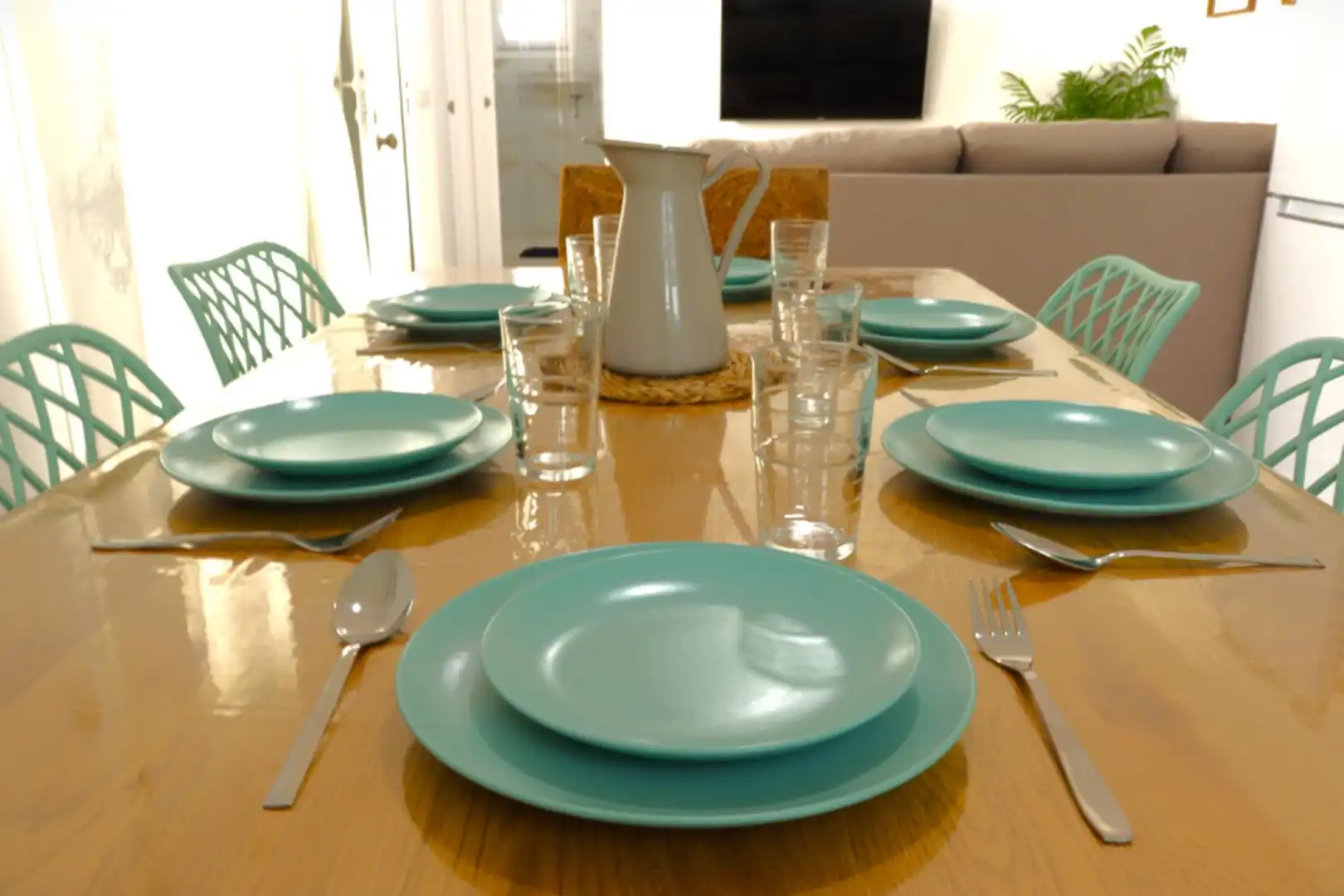 Dining room of Houses for rent in Chiclana de la Frontera  with Air Conditioner, Private garden and Terrace
