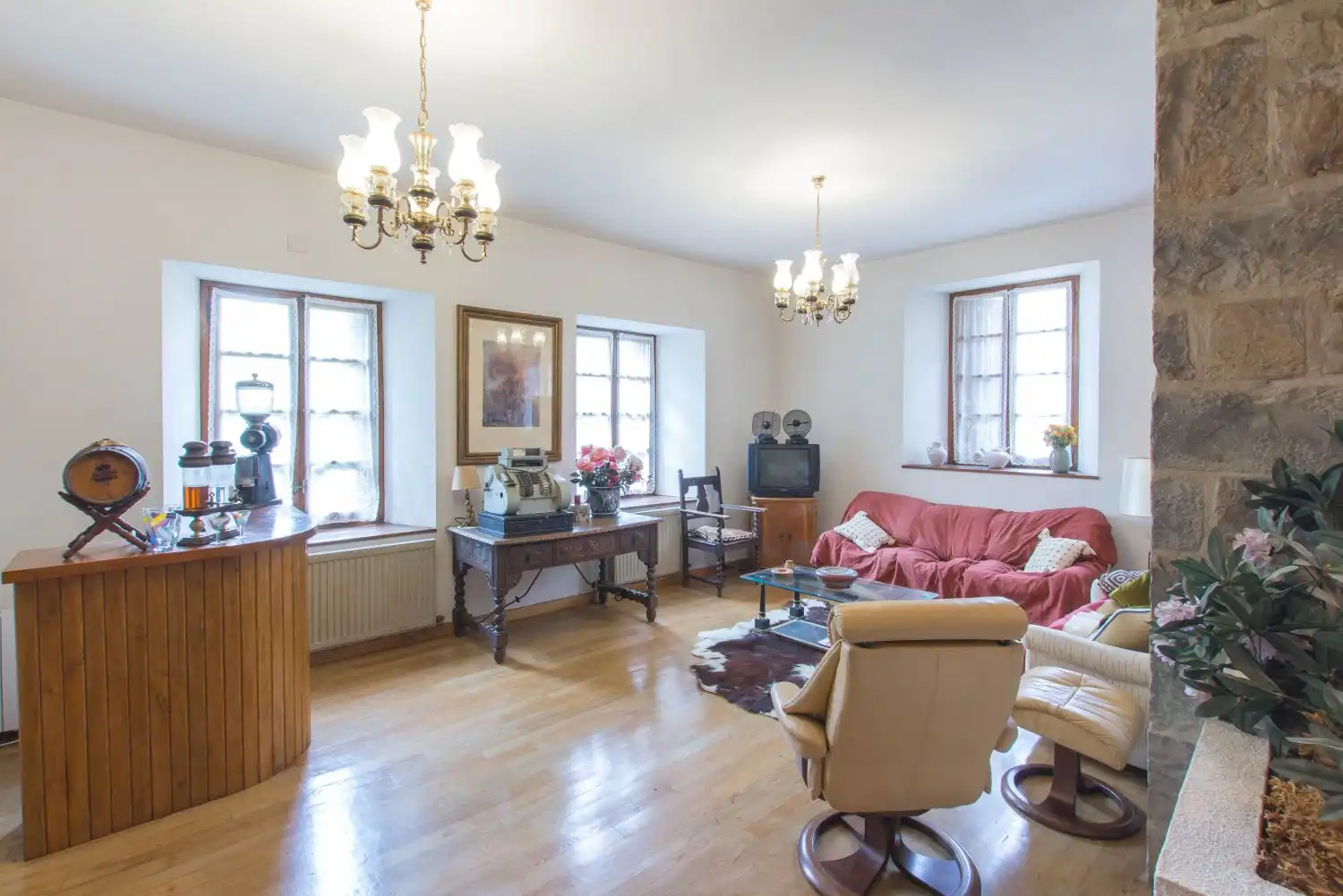 Sala de estar de Casa o chalet en venta en Atetz con Calefacción, Terraza y Amueblado