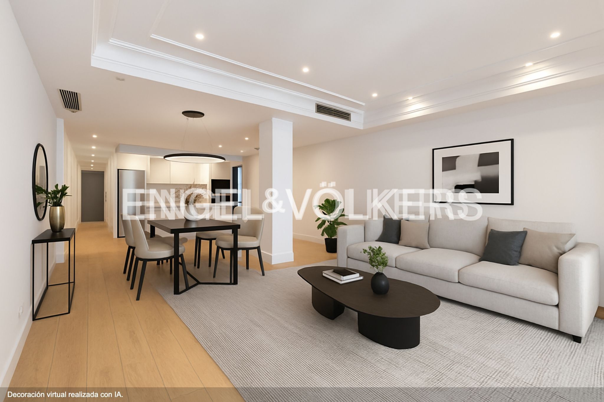 Sala d'estar de Apartament en venda en  Madrid Capital amb Aire condicionat, Calefacció i Piscina