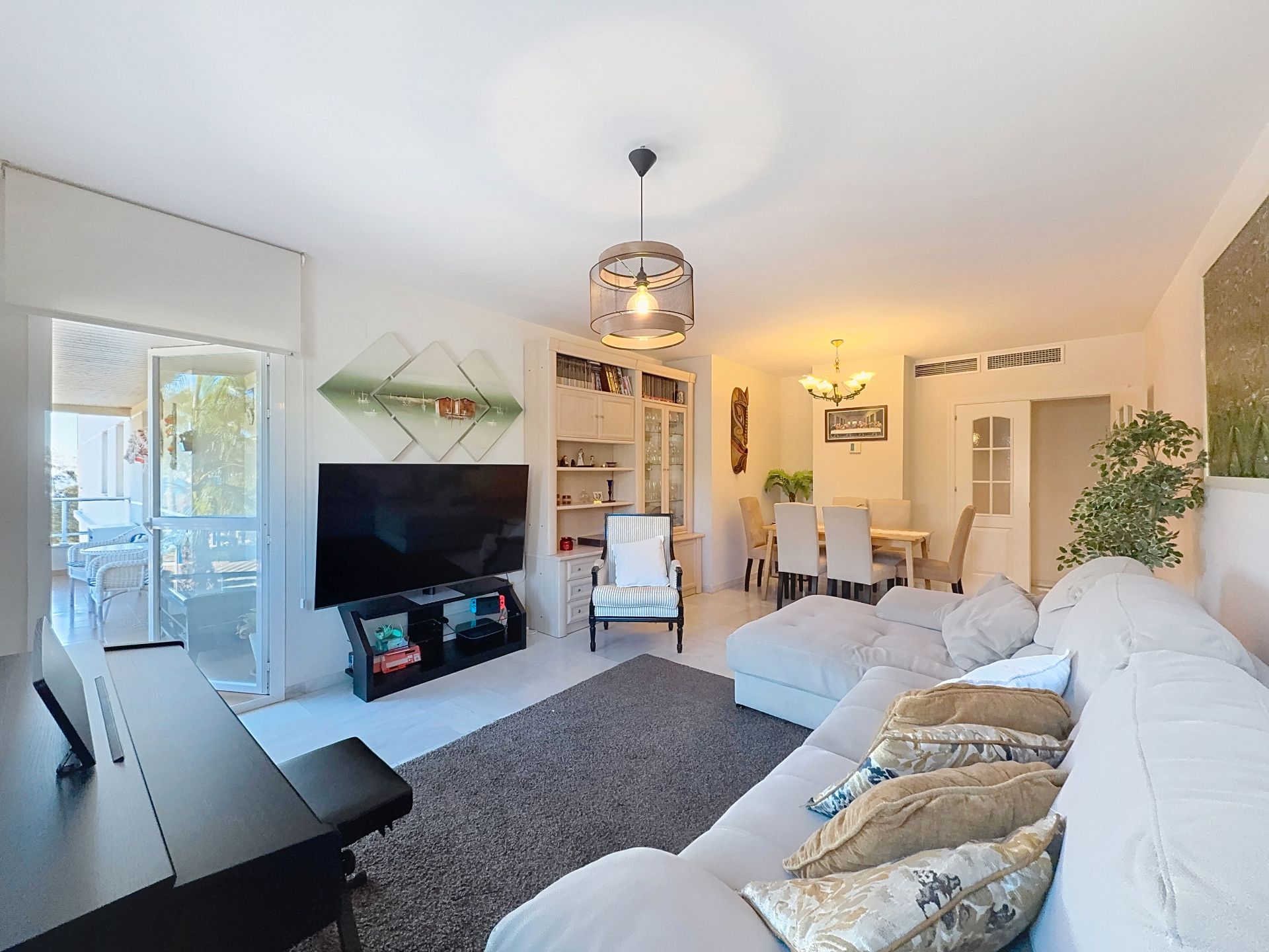 Living room of Flat for sale in Málaga Capital  with Air Conditioner, Terrace and Community pool