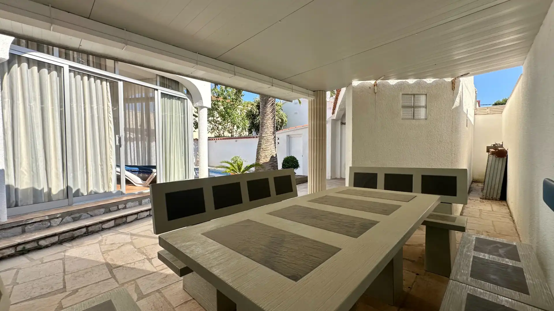Terraza de Casa o chalet en venta en L'Ametlla de Mar  con Aire acondicionado, Jardín privado y Piscina