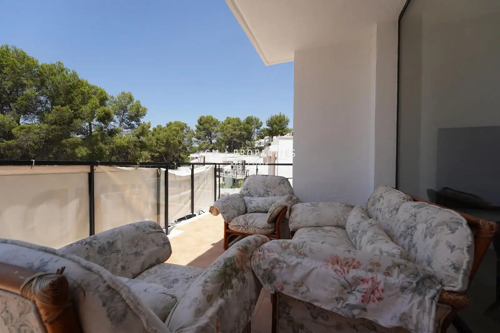 Terraza de Casa adosada de alquiler en Chiva con Aire acondicionado, Calefacción y Jardín privado
