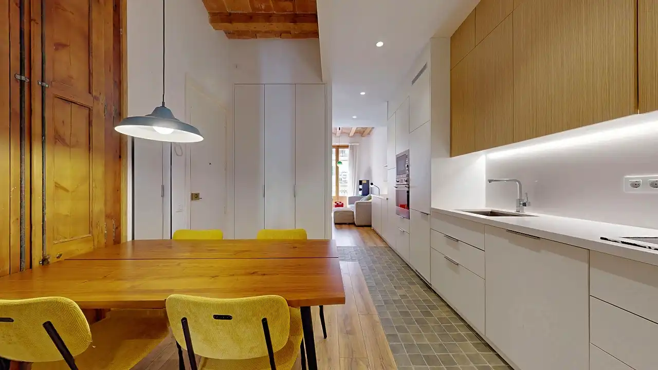 Cocina de Piso en venta en Barcelona con Aire acondicionado, Calefacción y Balcón