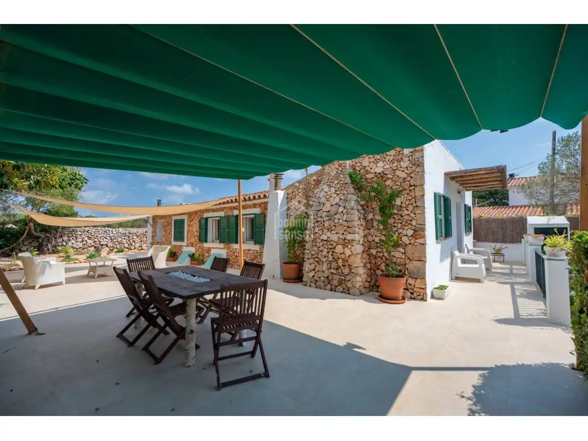 Terrassa de Finca rústica en venda en Sant Lluís amb Calefacció, Jardí privat i Terrassa