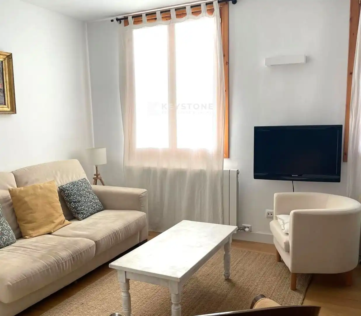 Sala d'estar de Pis de lloguer en  Palma de Mallorca amb Aire condicionat