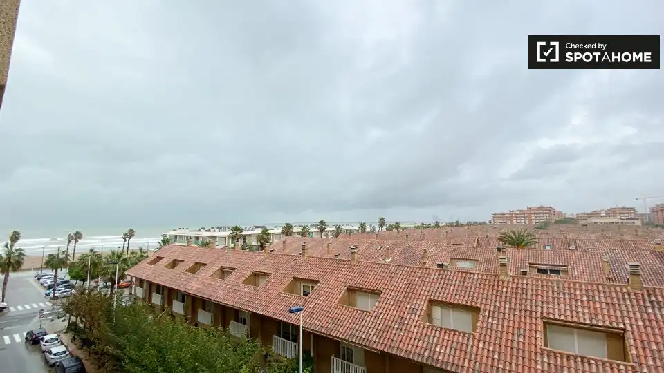 Exterior view of Flat for rent in Alboraya  with Air Conditioner, Heating and Furnished