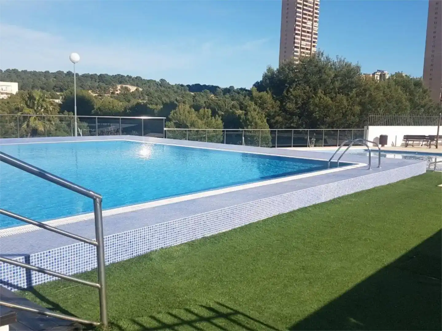 Swimming pool of Flat for rent in Benidorm  with Air Conditioner and Swimming Pool
