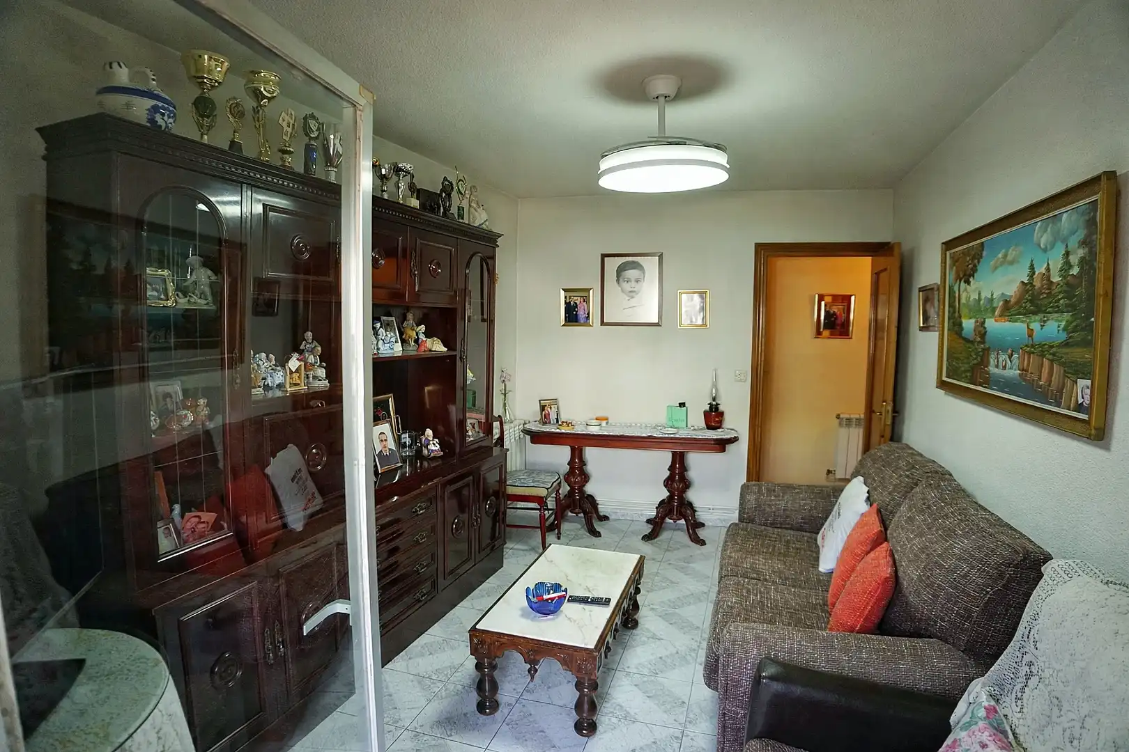 Sala de estar de Piso en venta en Leganés con Calefacción, Terraza y Amueblado