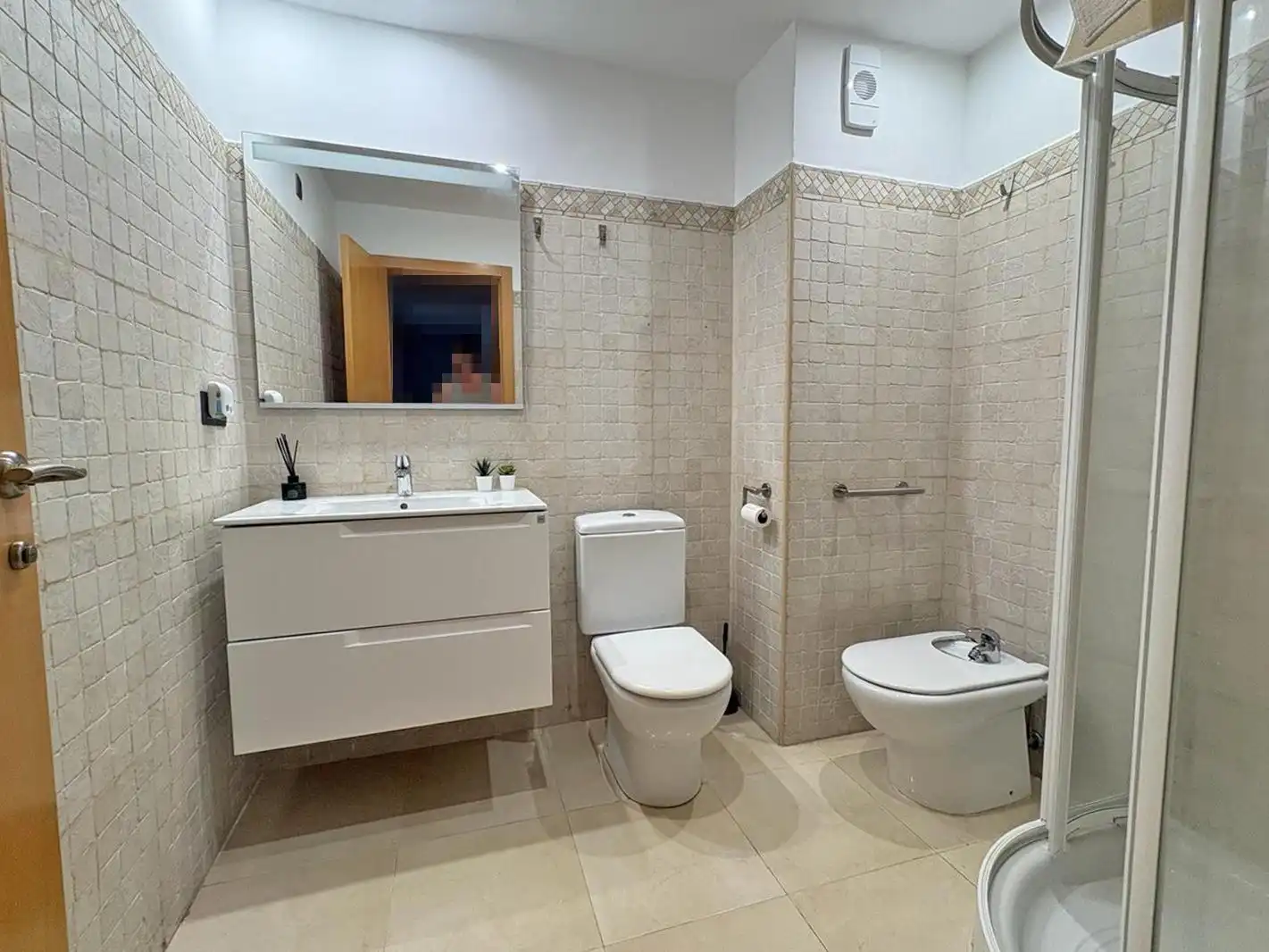 Bathroom of Flat for rent in Santa Pola  with Heating, Terrace and Furnished
