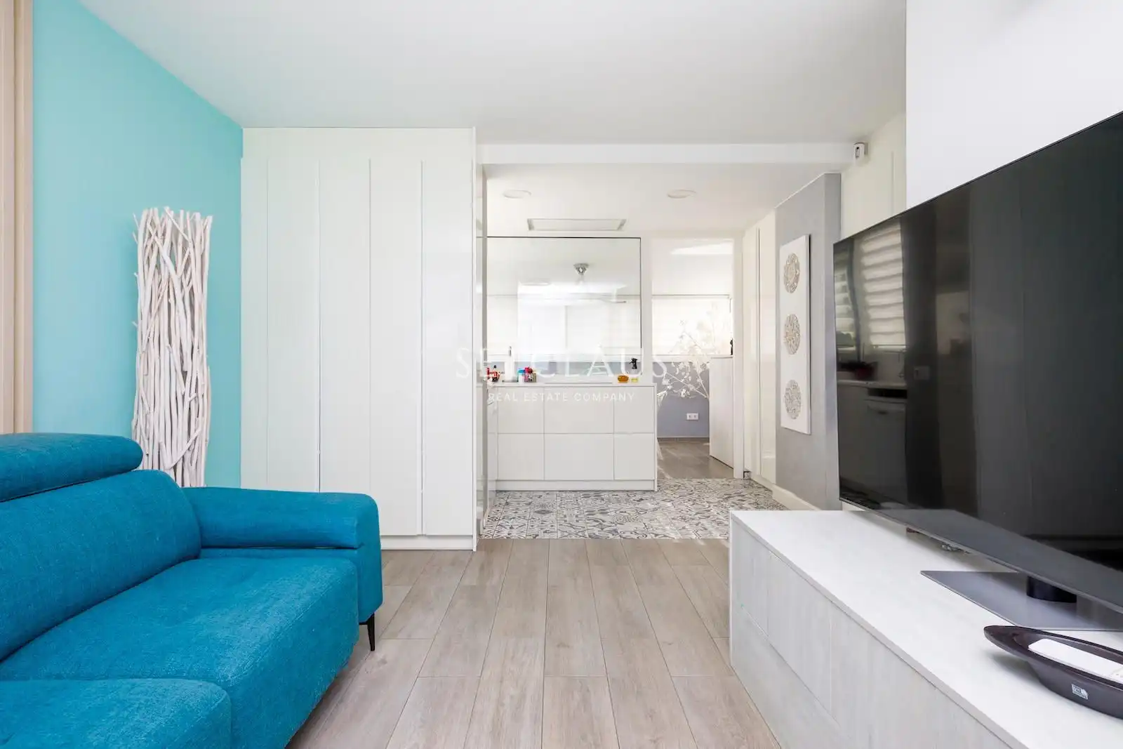 Sala de estar de Piso en venta en Calella con Aire acondicionado, Calefacción y Parquet