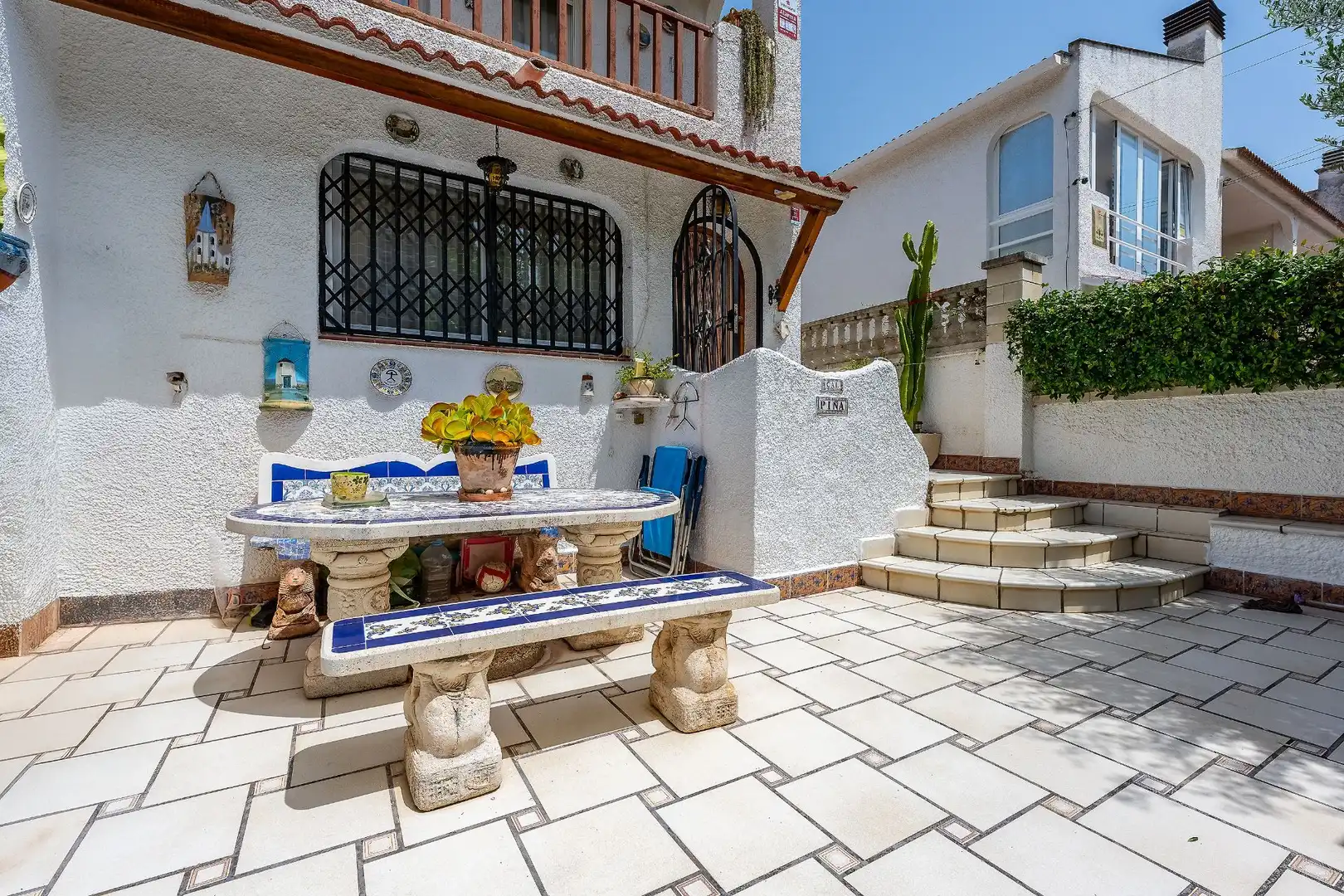 Terraza de Casa adosada en venta en Cunit con Aire acondicionado, Calefacción y Jardín privado