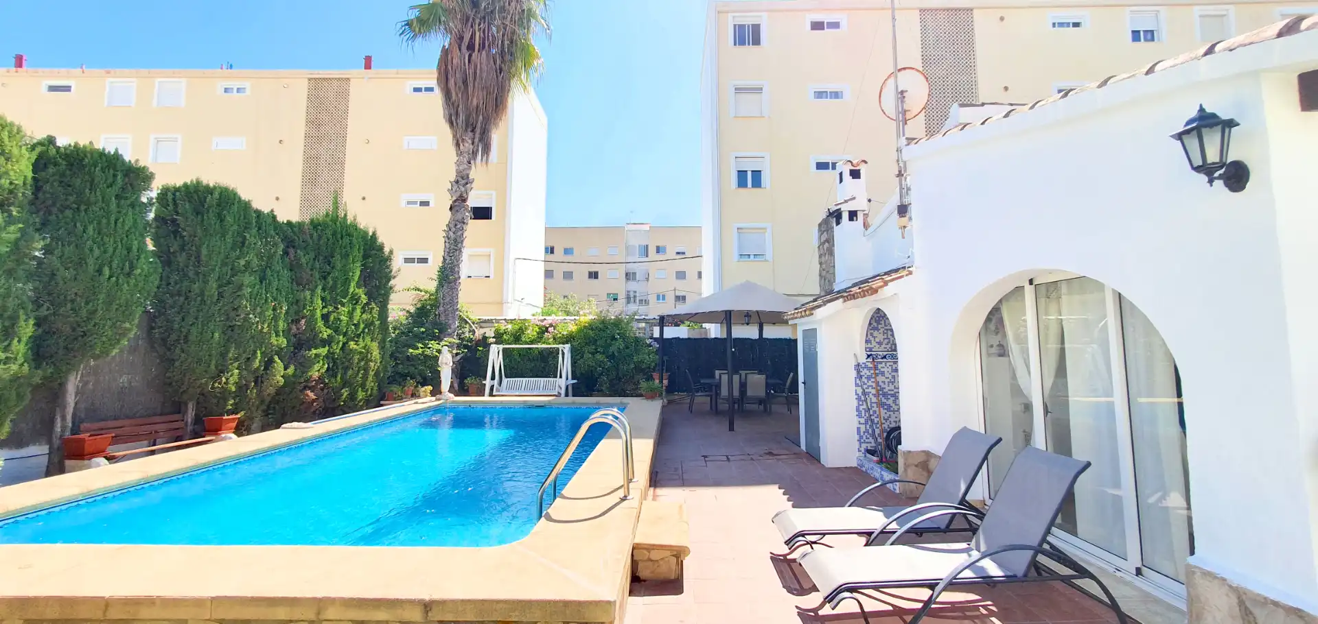 Swimming pool of Houses for rent in Dénia  with Air Conditioner, Heating and Private garden